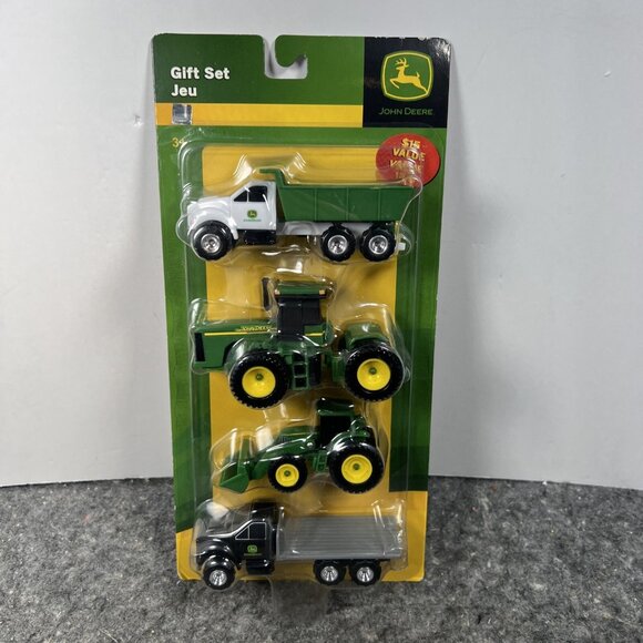 NEW John Deere 4 Vehicle Gift Set Dump Truck Tractor Loader /2010 - Picture 1 of 11
